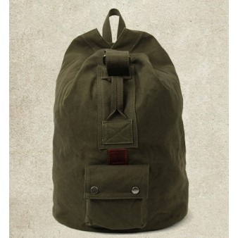 Cotton canvas backpack, classic canvas rucksack