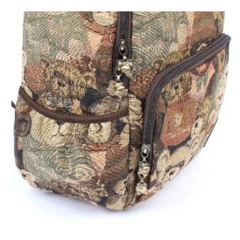 khaki ipad backpack style purse