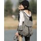 grey sport backpack