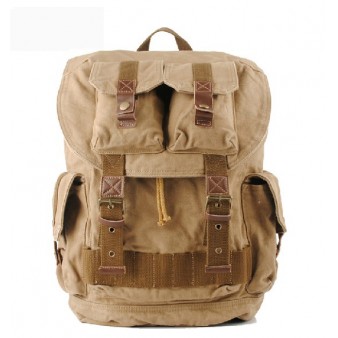 Large cotton canvas backpack, canvas backpack mens
