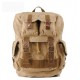 Large cotton canvas backpack