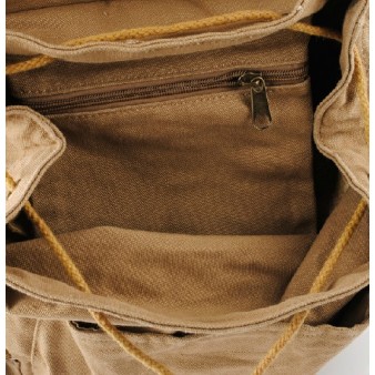 khaki canvas backpack mens
