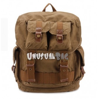 army green canvas backpack mens