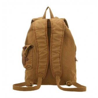 leather and canvas rucksack