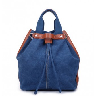 blue water resistant backpack