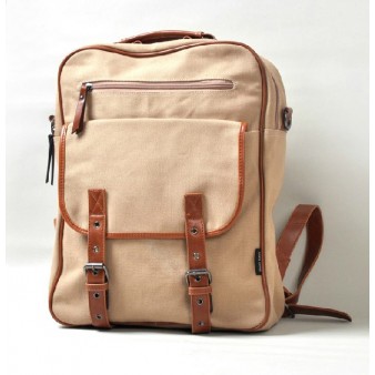 Canvas school backpack, daypack backpack