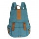 blue Canvas backpack purses for women