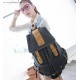 black Canvas backpack purses for women