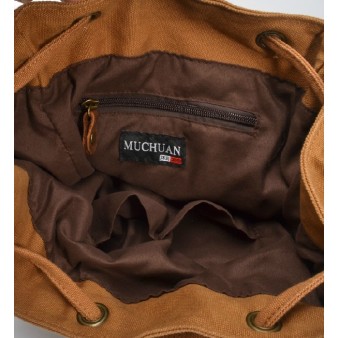 khaki casual backpack