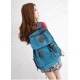 blue vintage backpack