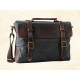 grey distressed canvas messenger bags