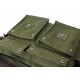 army green cotton canvas satchels