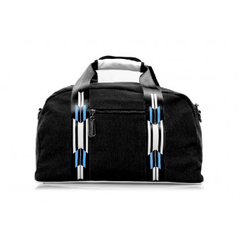 black travel duffel bag