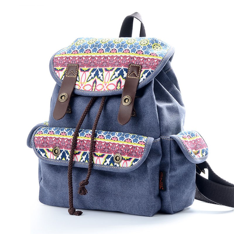 Travel purse, small canvas backpack purse - UnusualBag