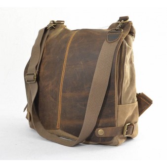 KHAKI Modern canvas backpack