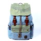 blue Girls Canvas Laptop Backpacks