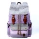 purple Girls Canvas Laptop Backpacks