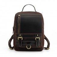 COFFEE Luxury Vogue Leather Backpack