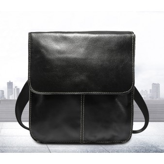 Business Real Leather Crossbody Bag For Men