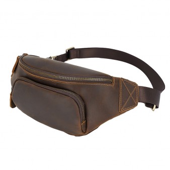 Multi-function Outdoors Leather Fanny Pack