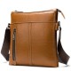 BROWN Scripture Casual Real Leather Messenger Bags
