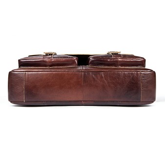 Classic Leather Messenger Bag
