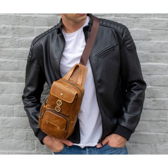 Crossbody Cowhide Prevalent Chest Pack