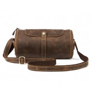 High Quality Leather Drum bag, Journey Messenger Bag