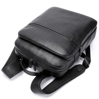 High-capacity Leather Computer Satchel