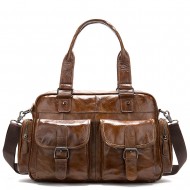 Business Genuine Leather Messenger Bag For Men