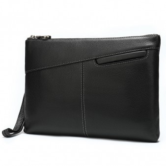 BLACK Vogue High-capacity Quality Cowhide Clutch Bags
