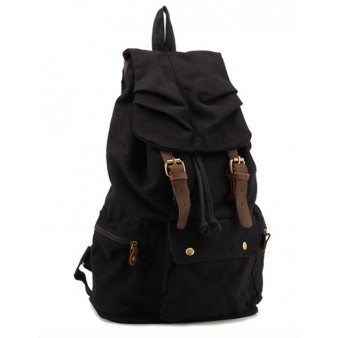 black casual backpack