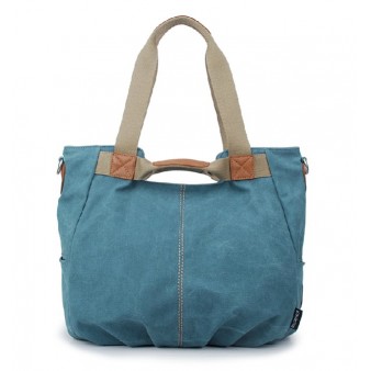 blue waterproof women handbag