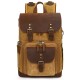 brown Waterproof Canvas Camera Bag Backpack