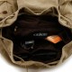 khaki water resistant high school backpack