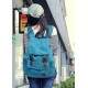 Mens canvas backpack rucksack blue