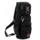 black sling messenger bag