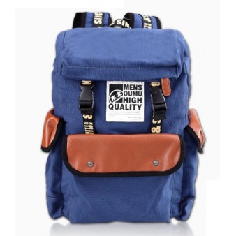 blue school chic backpack