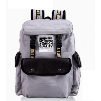 grey school chic backpack