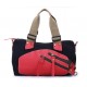 black canvas satchel bag for women
