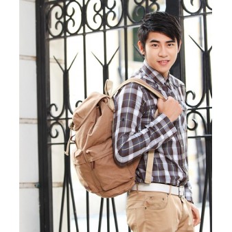 canvas personalized school backpack