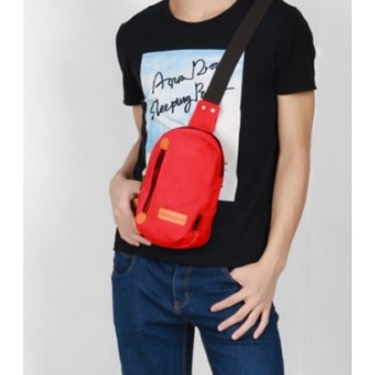 red sling messenger bag
