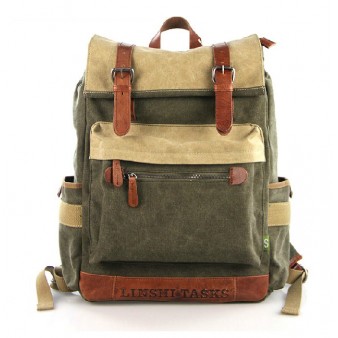 Vintage canvas backpack, laptop backpack - UnusualBag