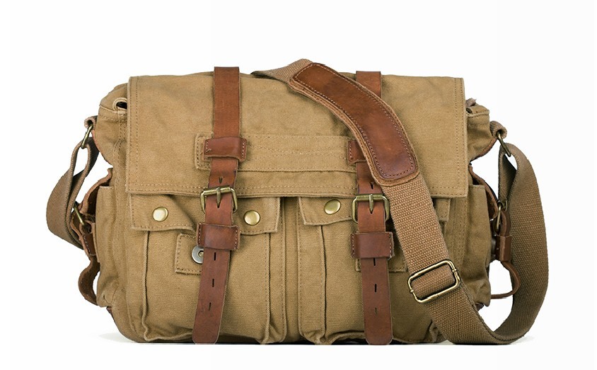Cool shoulder bag, classic canvas messenger bag - UnusualBag