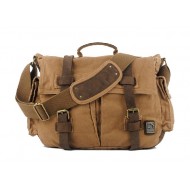 Men canvas messenger bag, male shoulder bag - UnusualBag