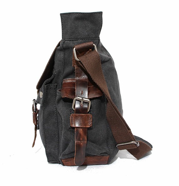 Courier bag, cotton canvas satchels - UnusualBag