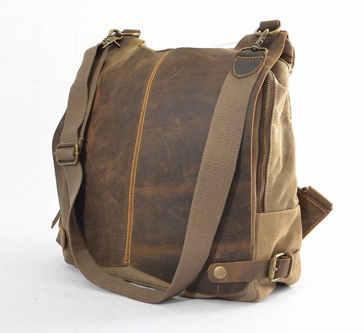 Modern canvas backpack, Dermis Shoulder Bags - UnusualBag