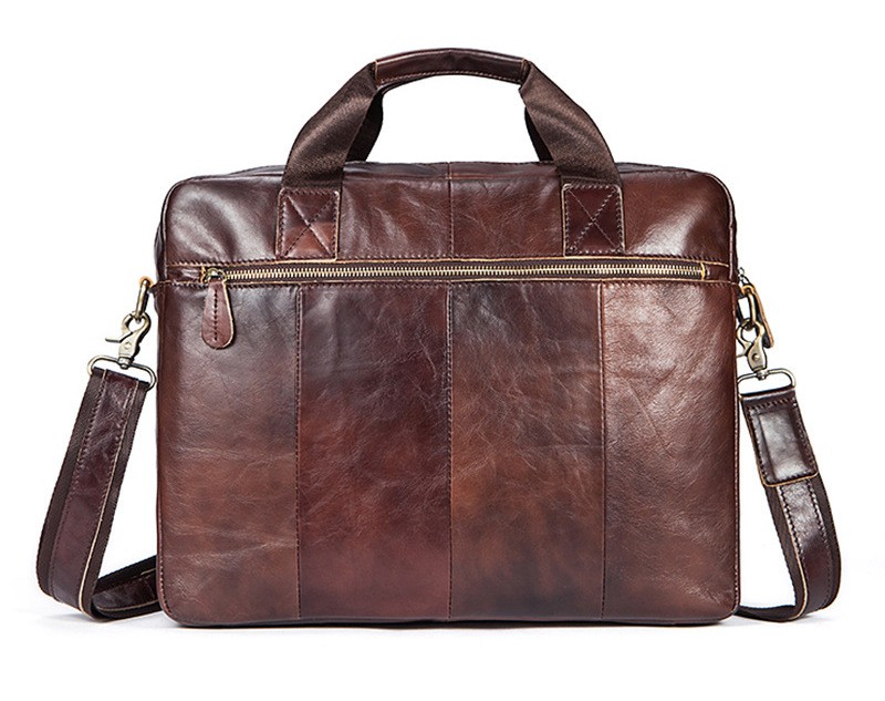 Classic Leather Shoulder Bag, Business Messenger Bag - UnusualBag