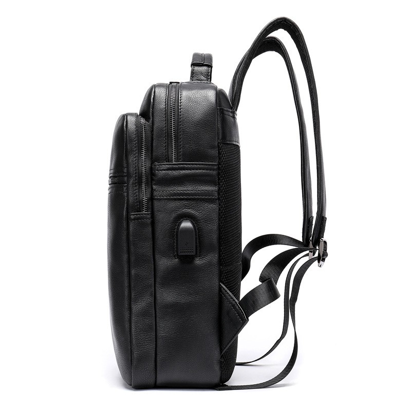 High-capacity Leather Backpack, Vogue Computer Satchel - UnusualBag