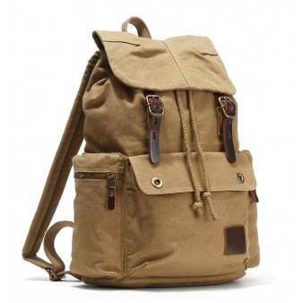 Mens canvas backpack rucksack, best laptop backpack for travel - UnusualBag